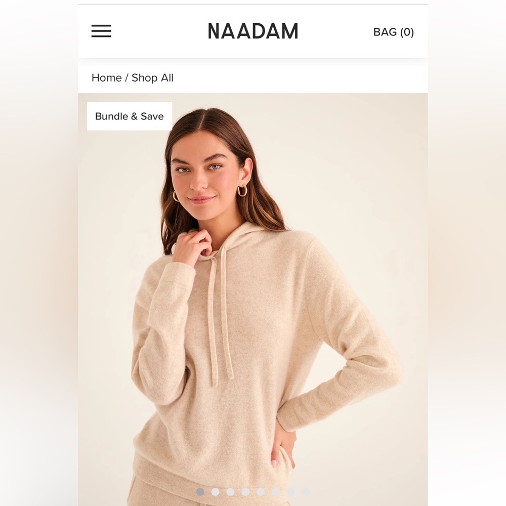Never worn; Naadam cashmere hoody